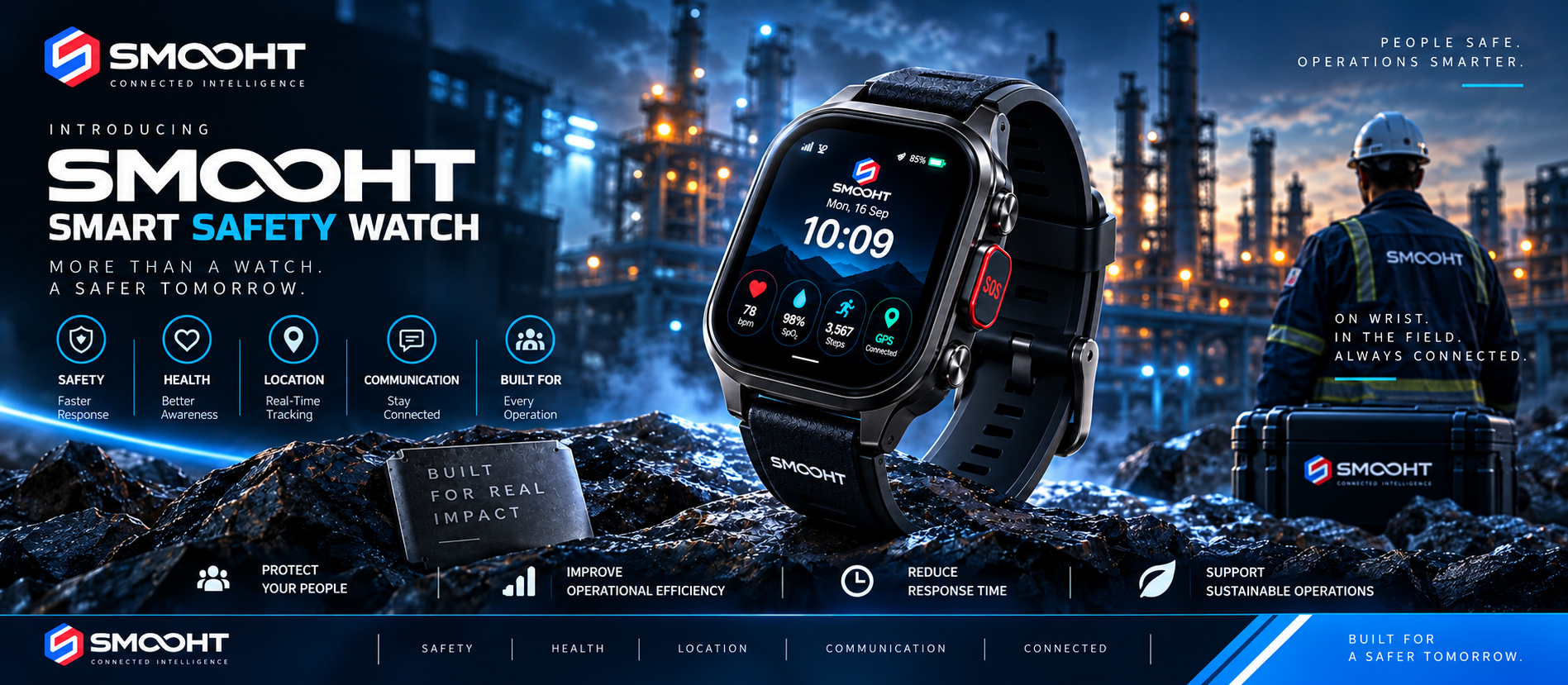 SMOOHT Smart Safety Watch